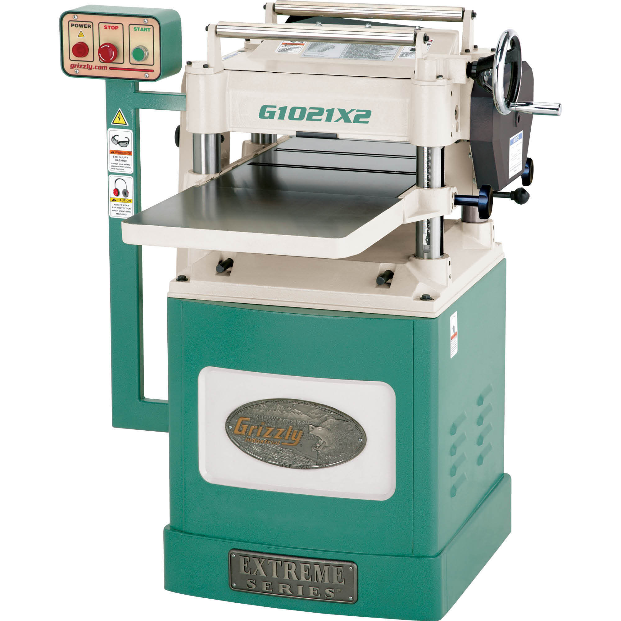 Grizzly G1021X2 - 15" 3 HP Extreme Series Planer w/ Helical Cutterhead